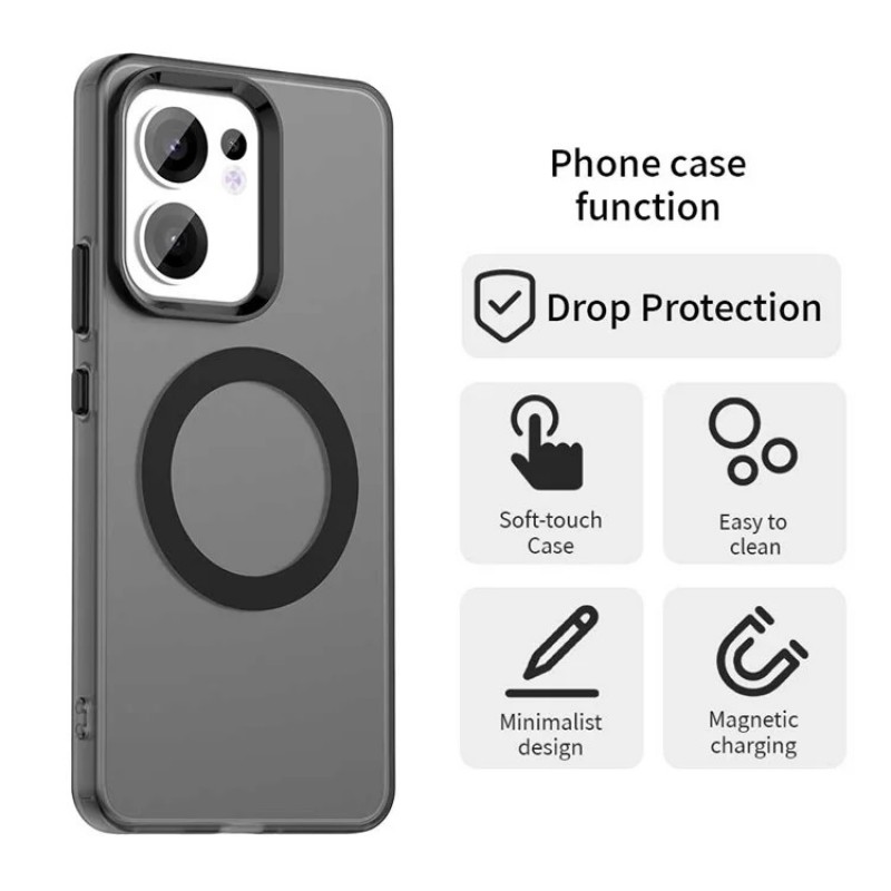 Θήκη Oppo Case With Magsafe Oppo Reno 13 Pro Black Θήκη Oppo Case With Magsafe Oppo Reno 13 Pro Black