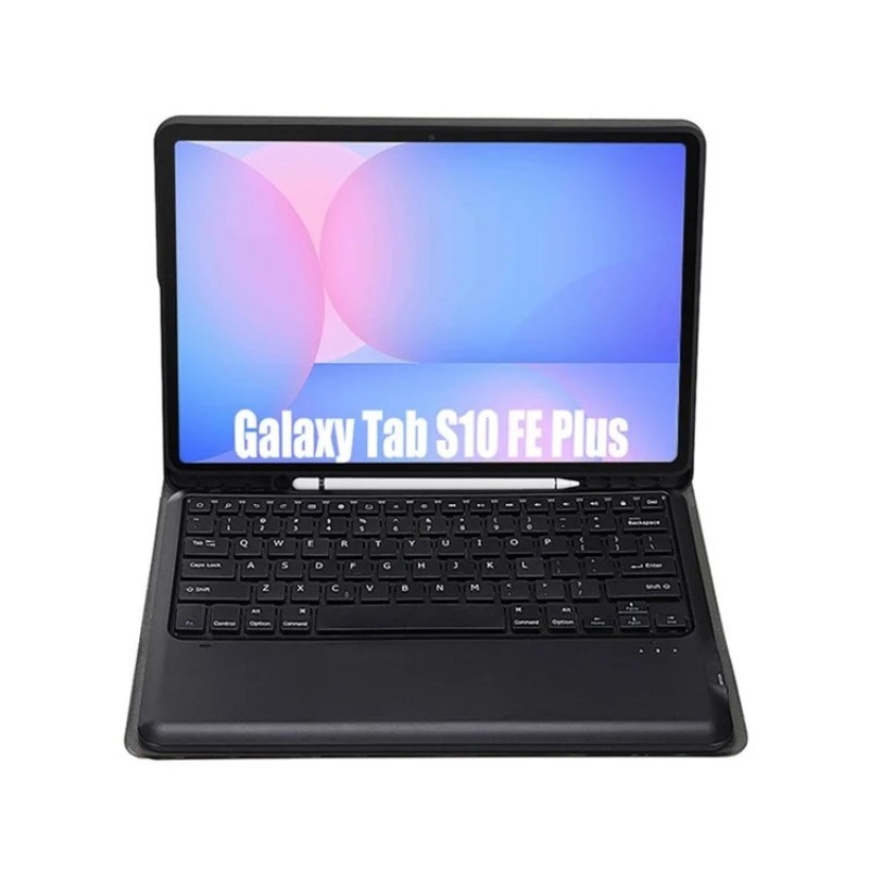 Θήκη Πληκτρολογίου/ Υποδοχή Γραφίδας & Keyboard with TouchPad Samsung Galaxy Tab S10 FE+ Black Θήκη Πληκτρολογίου/ Υποδοχή Γραφίδας & Keyboard with TouchPad Samsung Galaxy Tab S10 FE+ Black