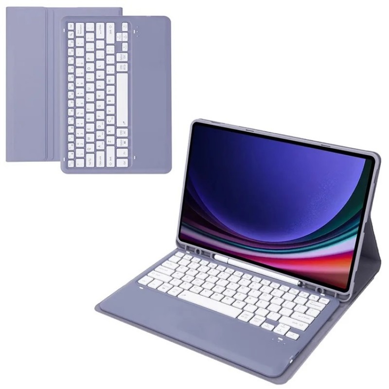 Θήκη Πληκτρολογίου & Keyboard QWERTY with TouchPad Lenovo Tab K11 Plus 11.45" Violet