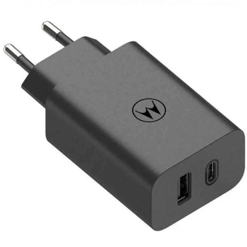 Φορτιστής Motorola Quick USB-A - USB-C Charger 50W Black (Original Bulk)
