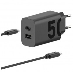 Φορτιστής Motorola Quick USB-A - USB-C Charger 50W Black (Original Bulk)