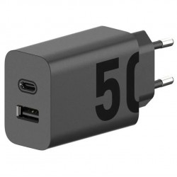 Φορτιστής Motorola Quick USB-A - USB-C Charger 50W Black (Original Bulk)