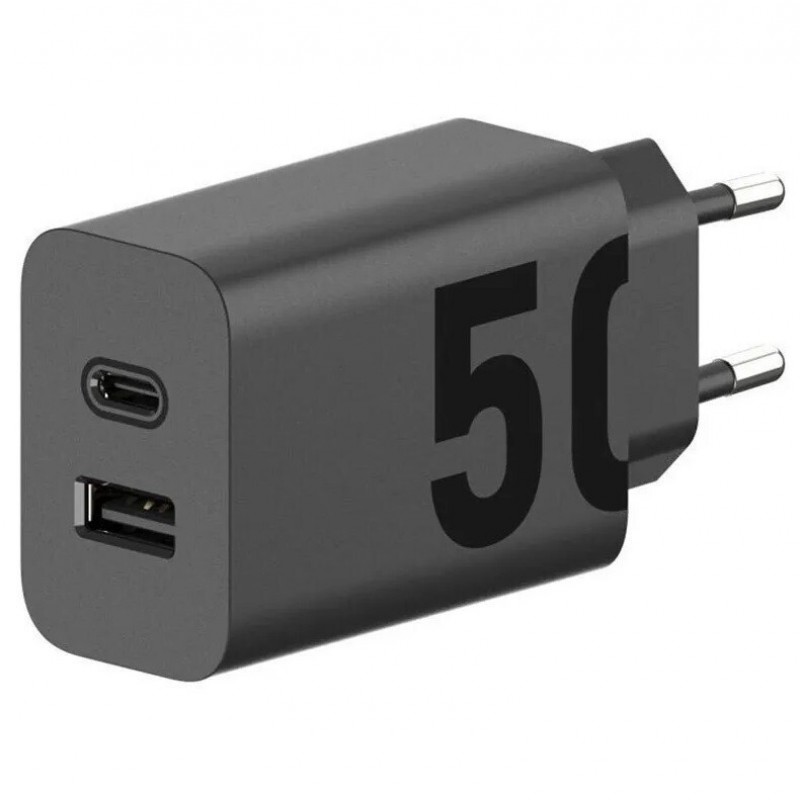 Φορτιστής Motorola Quick USB-A - USB-C Charger 50W Black (Original Bulk)