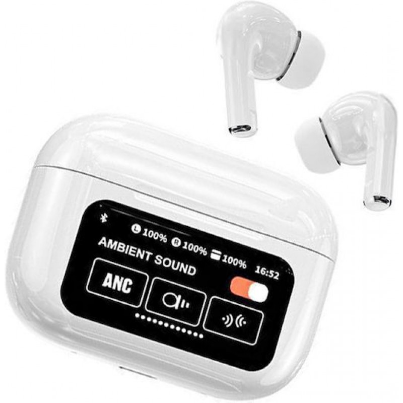 Ακουστικό Bluetooth TWS A9 Pro Wireless Headset White Ακουστικό Bluetooth TWS A9 Pro Wireless Headset White