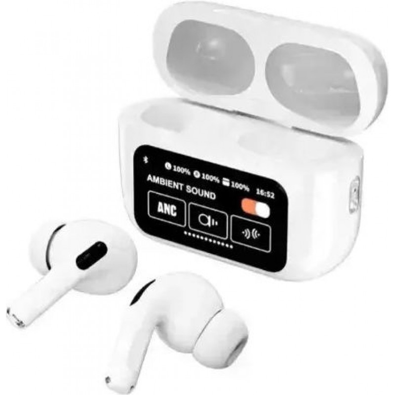 Ακουστικό Bluetooth TWS A9 Pro Wireless Headset White Ακουστικό Bluetooth TWS A9 Pro Wireless Headset White