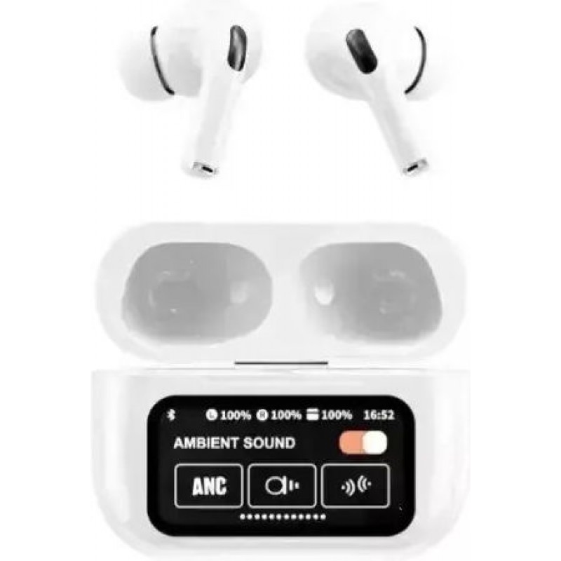 Ακουστικό Bluetooth TWS A9 Pro Wireless Headset White Ακουστικό Bluetooth TWS A9 Pro Wireless Headset White
