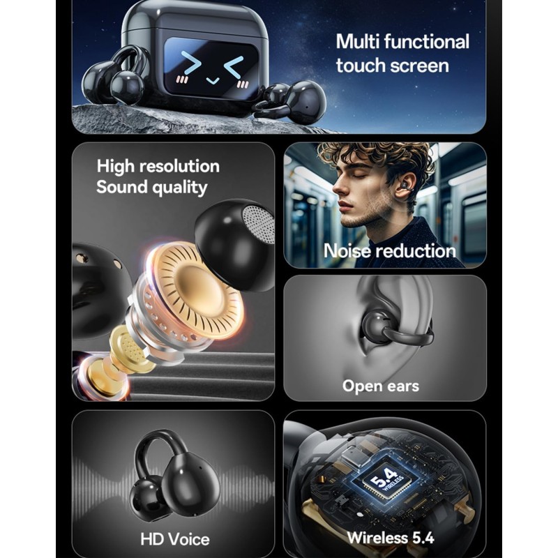 Ακουστικό Bluetooth TWS M100 Wireless Headset Black Ακουστικό Bluetooth TWS M100 Wireless Headset Black