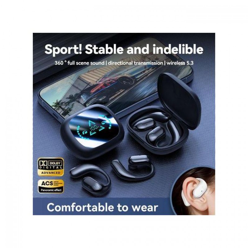 Ακουστικό Bluetooth OWS M64 Wireless Headset Black Ακουστικό Bluetooth OWS M64 Wireless Headset Black