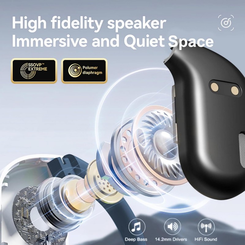 Ακουστικό Bluetooth OWS M62 Wireless Headset Black Ακουστικό Bluetooth OWS M62 Wireless Headset Black