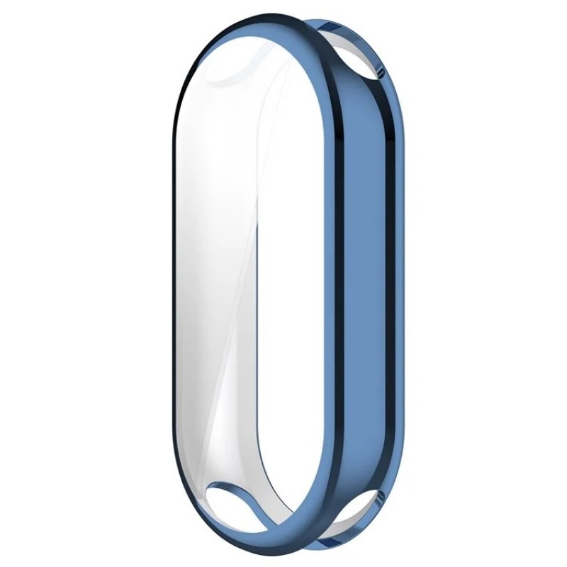 Θήκη Electroplated TPU Full Screen Cover Xiaomi Band 9 / 9 NFC Blue