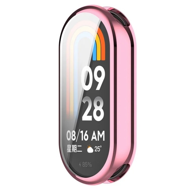 Θήκη Electroplated TPU Full Screen Cover Xiaomi Band 9 / 9 NFC Pink