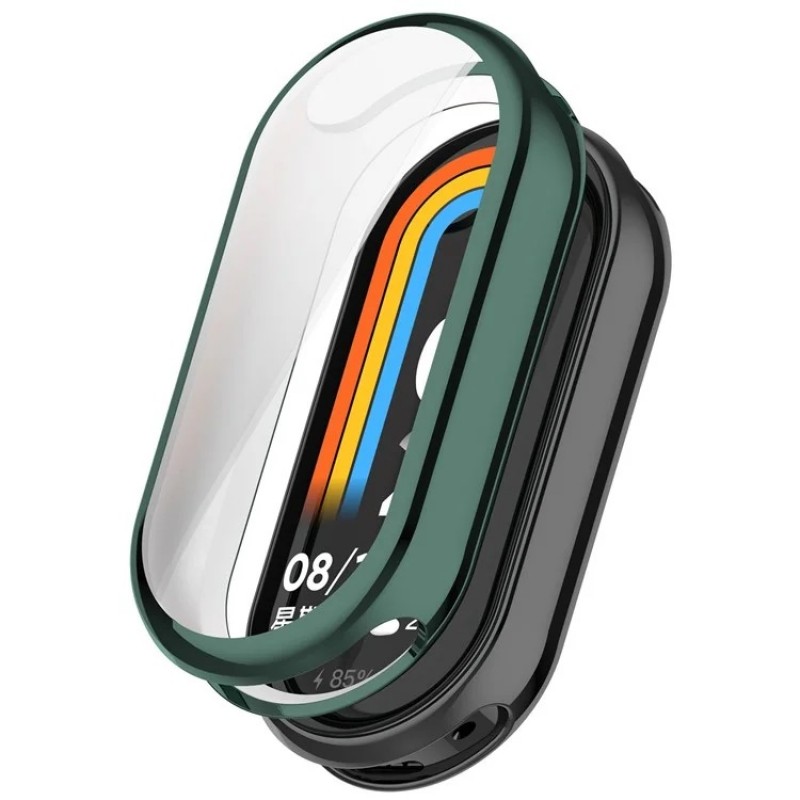 Θήκη Electroplated TPU Full Screen Cover Xiaomi Band 9 / 9 NFC Green