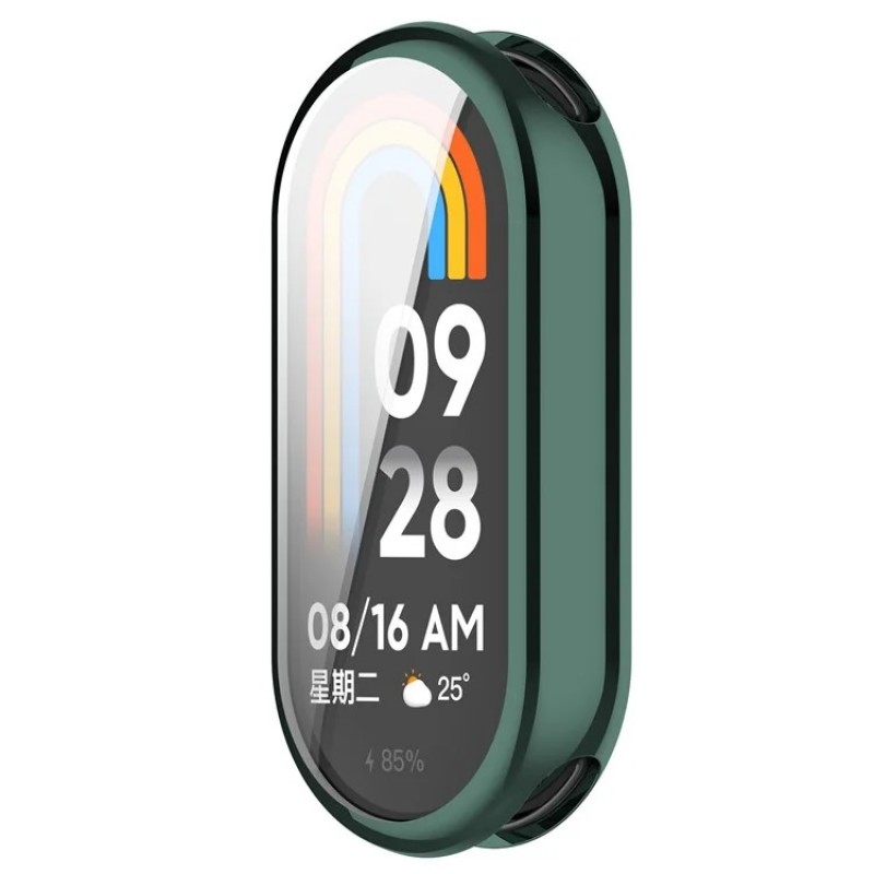 Θήκη Electroplated TPU Full Screen Cover Xiaomi Band 9 / 9 NFC Green