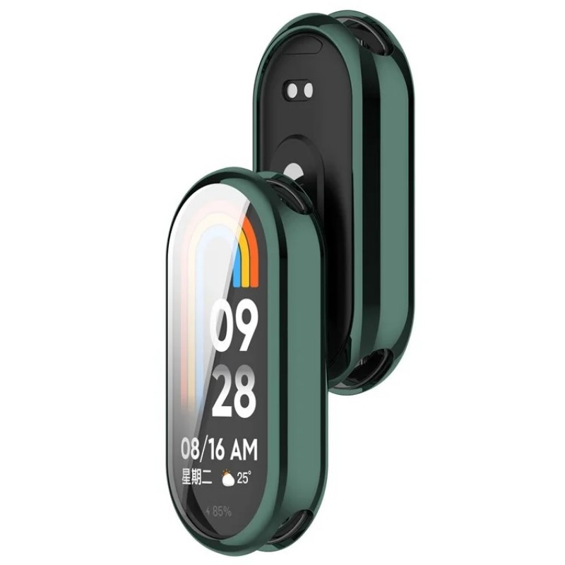 Θήκη Electroplated TPU Full Screen Cover Xiaomi Band 9 / 9 NFC Green