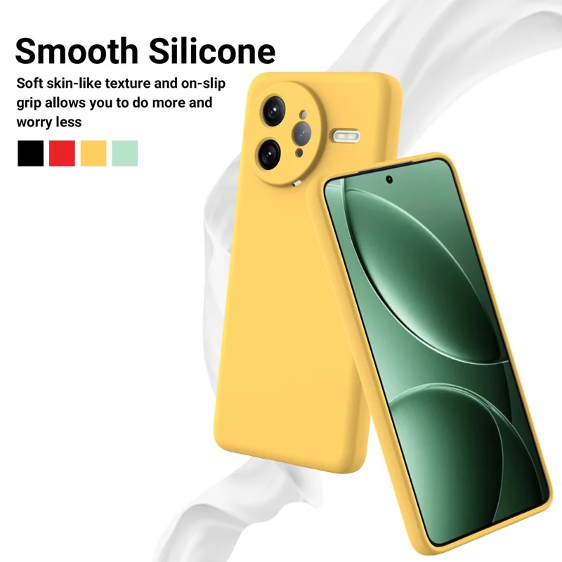 Θήκη Liquid Silicone Case Xiaomi Poco F7 Ultra Yellow Θήκη Liquid Silicone Case Xiaomi Poco F7 Ultra Yellow