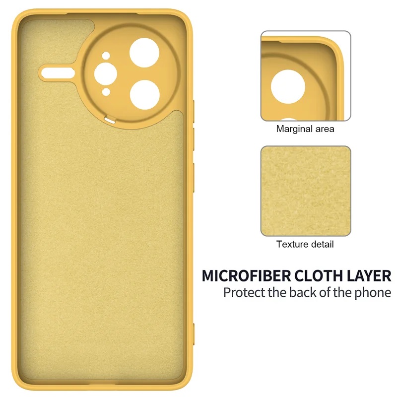 Θήκη Liquid Silicone Case Xiaomi Poco F7 Ultra Yellow Θήκη Liquid Silicone Case Xiaomi Poco F7 Ultra Yellow