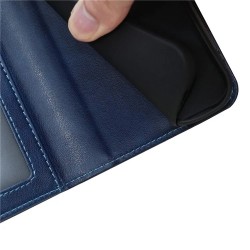 Θήκη Book Leather Wallet With Stand Card Holder Xiaomi Poco F7 Pro Blue