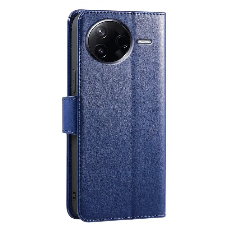 Θήκη Book Leather Wallet With Stand Card Holder Xiaomi Poco F7 Pro Blue