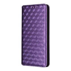 Θήκη Book Smart Magnet  Diamond Three Dimensional Case Oppo Reno 13F / 13 FS Purple