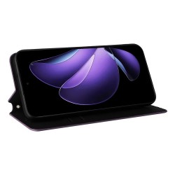 Θήκη Book Smart Magnet  Diamond Three Dimensional Case Oppo Reno 13F / 13 FS Purple