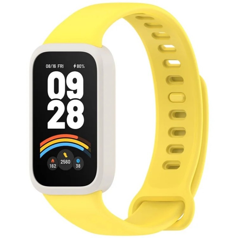 Ανταλλακτικό λουράκι Xiaomi Smart Band 9 Active / Redmi Band 3 Wristband Silicone Yellow