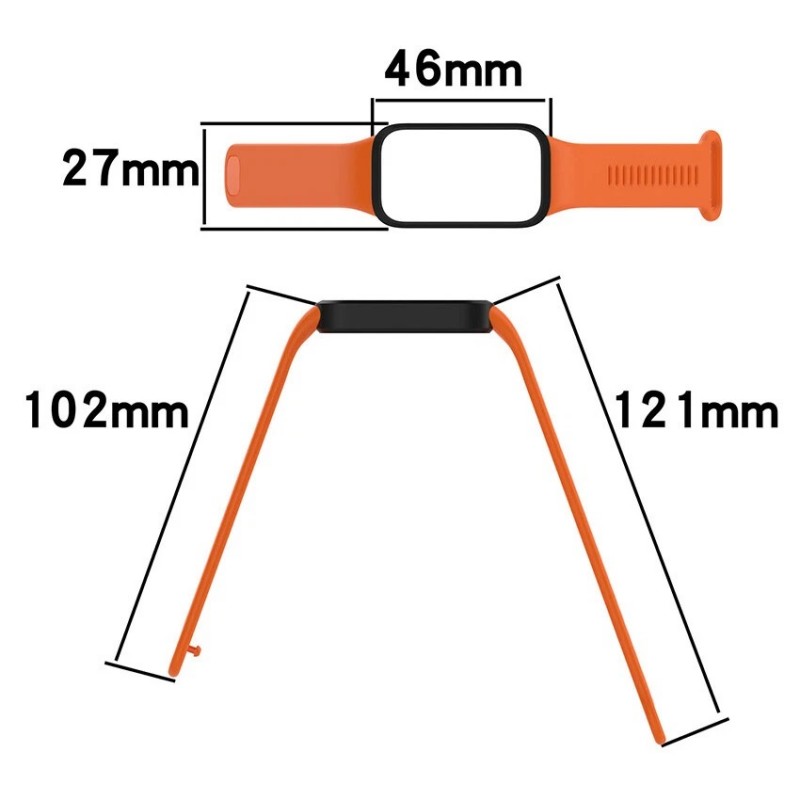 Ανταλλακτικό λουράκι Xiaomi Smart Band 9 Active / Redmi Band 3 Wristband Silicone Purple