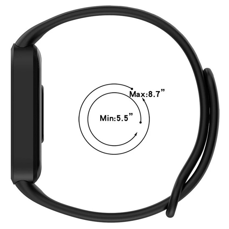 Ανταλλακτικό λουράκι Xiaomi Smart Band 9 Active / Redmi Band 3 Wristband Silicone Purple