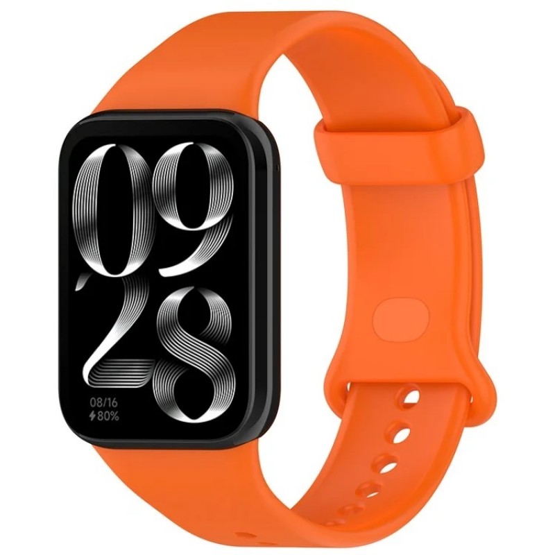 Ανταλλακτικό λουράκι Xiaomi Redmi Watch 4 / Smart Band 8 Pro / Smart Band 9 Pro /  Redmi Watch 5 Silicone Orange