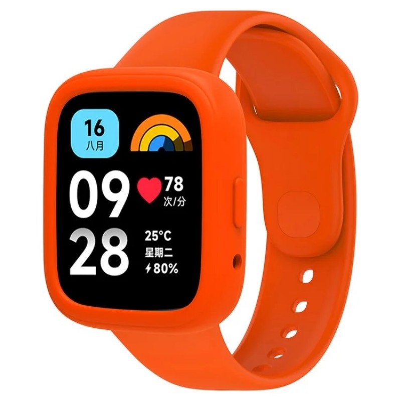 Ανταλλακτικό λουράκι Xiaomi Redmi Watch 3 Active / Lite Silicone Orange