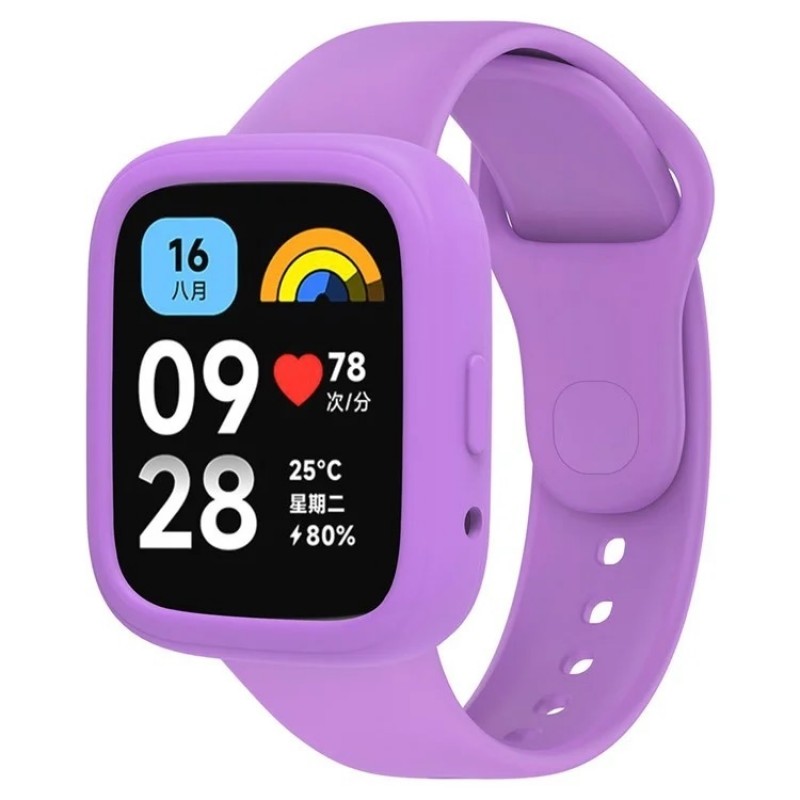 Ανταλλακτικό λουράκι Xiaomi Redmi Watch 3 Active / Lite Silicone Purple