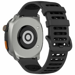 Ανταλλακτικό λουράκι Xiaomi Watch S4 Sport / Samsung Galaxy Watch3 45mm / Watch 46mm Sport Strap (22mm) Silicone Watch Band Dark Grey Black