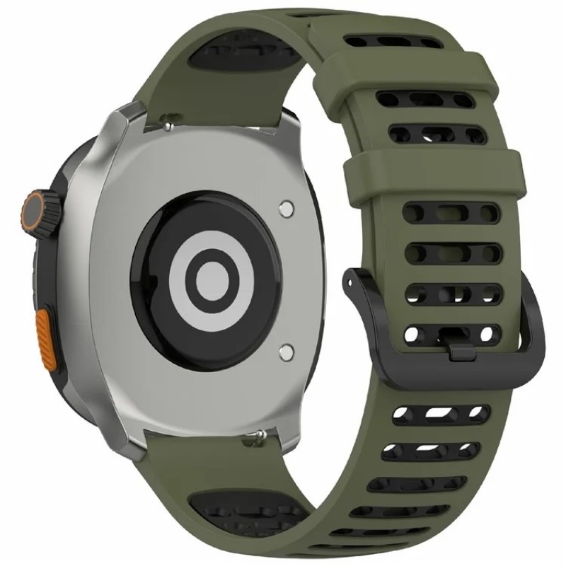 Ανταλλακτικό λουράκι Xiaomi Watch S4 Sport / Samsung Galaxy Watch3 45mm / Watch 46mm Sport Strap (22mm) Silicone Watch Band Jungle Green Black Ανταλλακτικό λουράκι Xiaomi Watch S4 Sport / Samsung Galaxy Watch3 45mm / Watch 46mm Sport Strap (22mm) Silicone Watch Band Jungle Green Black