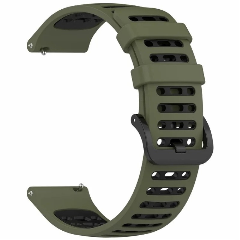 Ανταλλακτικό λουράκι Xiaomi Watch S4 Sport / Samsung Galaxy Watch3 45mm / Watch 46mm Sport Strap (22mm) Silicone Watch Band Jungle Green Black Ανταλλακτικό λουράκι Xiaomi Watch S4 Sport / Samsung Galaxy Watch3 45mm / Watch 46mm Sport Strap (22mm) Silicone Watch Band Jungle Green Black