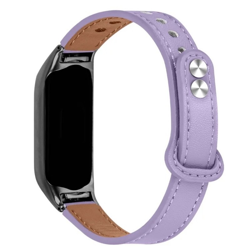 Ανταλλακτικό λουράκι Xiaomi Band 8 / 9 / 9 NFC Leather Purple