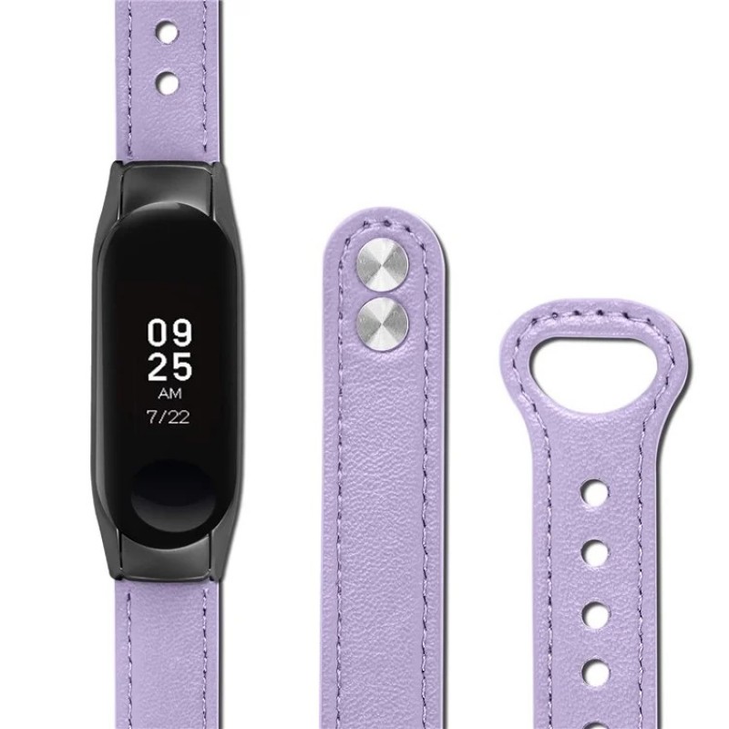 Ανταλλακτικό λουράκι Xiaomi Band 8 / 9 / 9 NFC Leather Purple