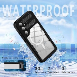 Αδιάβροχη θήκη Redpepper with Magsafe Samsung Galaxy S24+ SM-S926 Shockproof/Waterproof Black/Clear