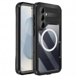 Αδιάβροχη θήκη Redpepper with Magsafe Samsung Galaxy S25 5G S931 Shockproof/Waterproof Black/Clear