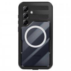Αδιάβροχη θήκη Redpepper with Magsafe Samsung Galaxy S25 5G S931 Shockproof/Waterproof Black/Clear
