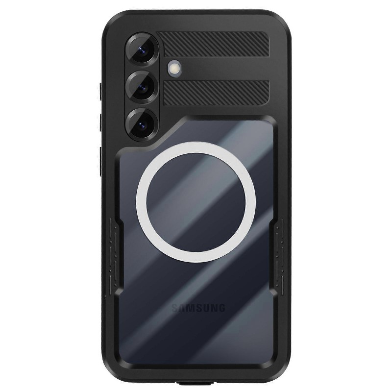 Αδιάβροχη θήκη Redpepper with Magsafe Samsung Galaxy S25 5G S931 Shockproof/Waterproof Black/Clear