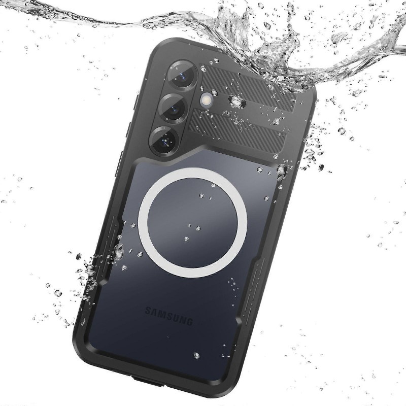 Αδιάβροχη θήκη Redpepper with Magsafe Samsung Galaxy S25 5G S931 Shockproof/Waterproof Black/Clear