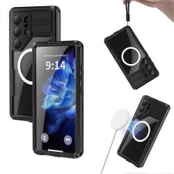 Αδιάβροχη θήκη Redpepper with Magsafe Samsung Galaxy S25 Ultra 5G S938 Shockproof/Waterproof Black/Clear