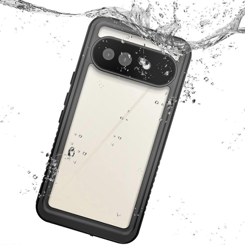 Αδιάβροχη θήκη Redpepper Google Pixel 9A Shockproof/Waterproof Black/Clear