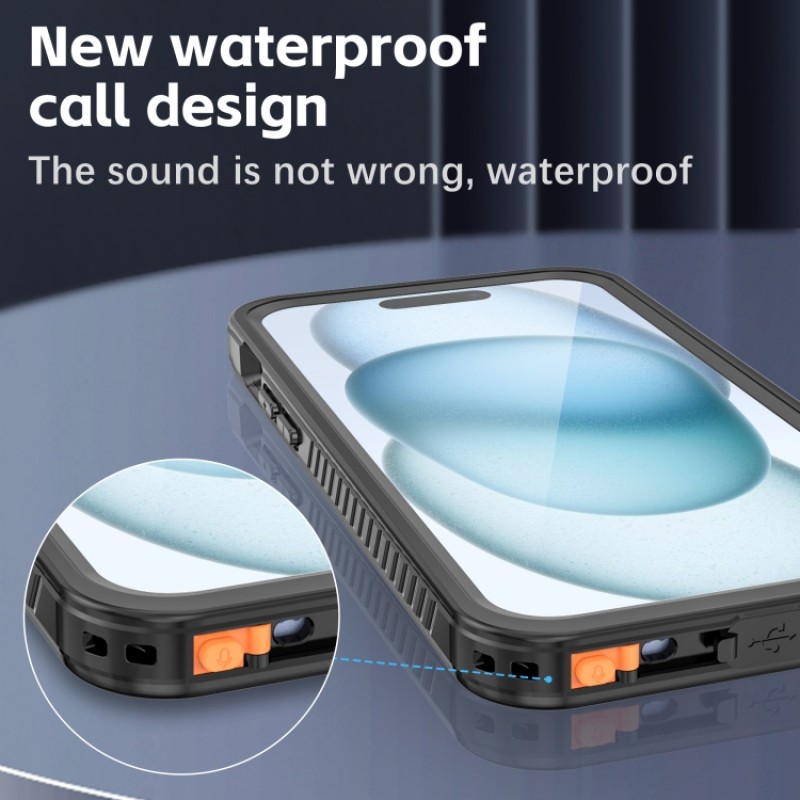 Αδιάβροχη θήκη Redpepper  Apple iPhone 15 Plus (6.7") Shockproof/Waterproof Black