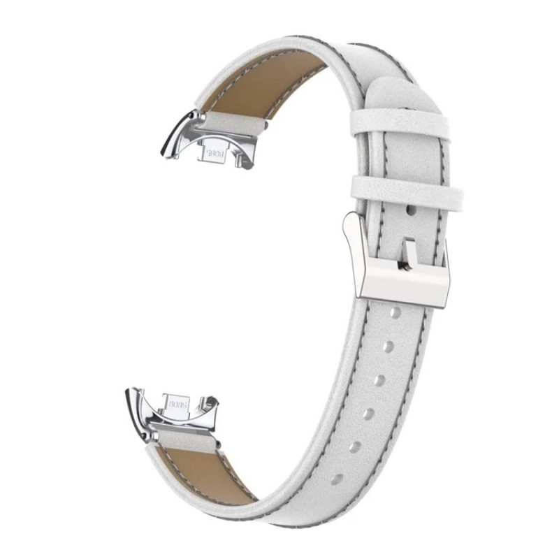 Ανταλλακτικό λουράκι Xiaomi Band 8 / 9 / 9 NFC Microfiber Leather White