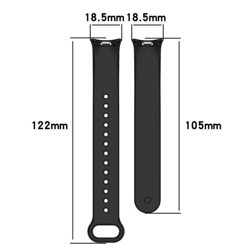 Ανταλλακτικό λουράκι Xiaomi Band 8 / 9 / 9 NFC Silicone White