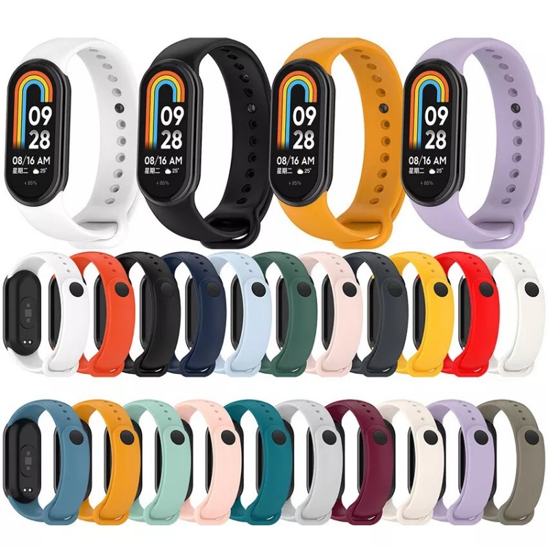Ανταλλακτικό λουράκι Xiaomi Band 8 / 9 / 9 NFC Glacier Transparent Integrated Yellow