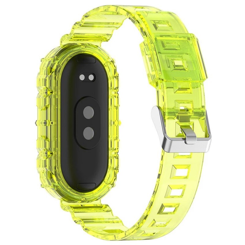 Ανταλλακτικό λουράκι Xiaomi Band 8 / 9 / 9 NFC Glacier Transparent Integrated Yellow