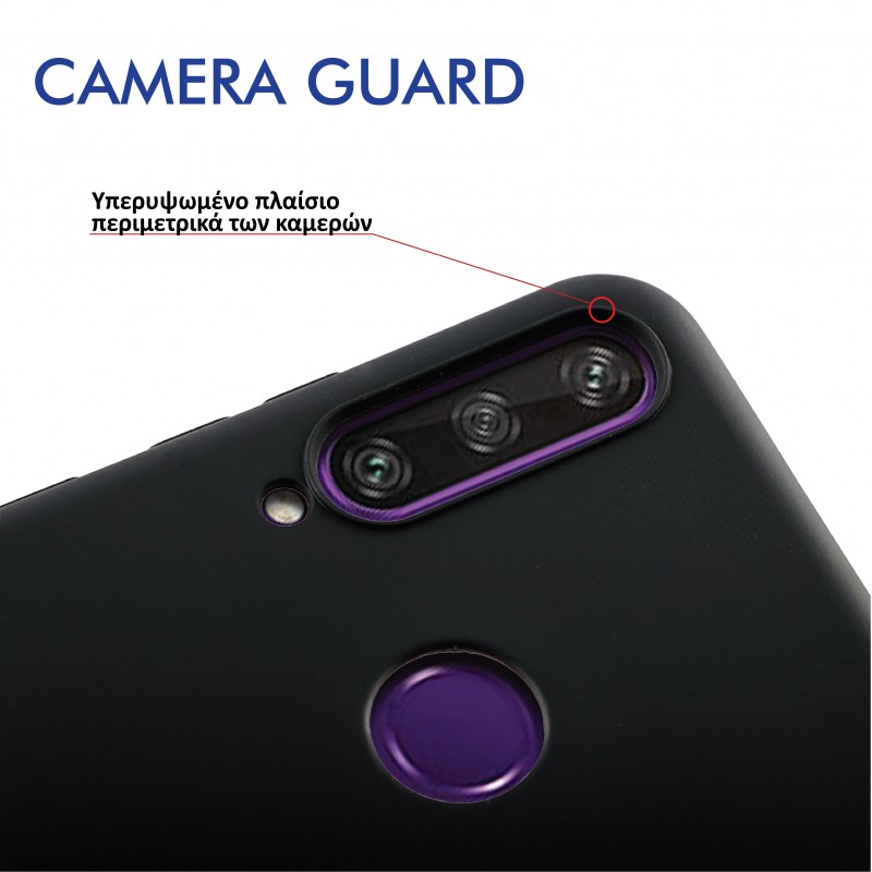 Θήκη Volte-Tel TPU Silicone Camera Guard TCL 305/306/30E/30SE Black