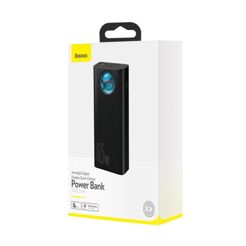 Εξωτερική Μπαταρία Baseus 30000mAh PowerBank Amblight 65W Black