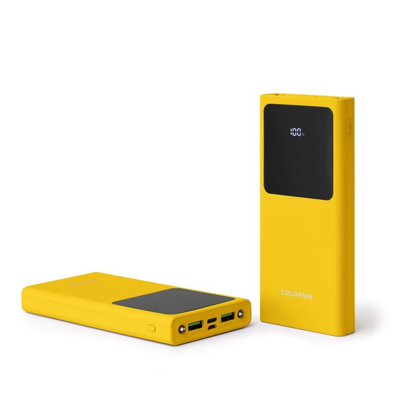 Εξωτερική Μπαταρία Colorum 10000mAh PowerBank 22.5W (CPB10-05) Yellow